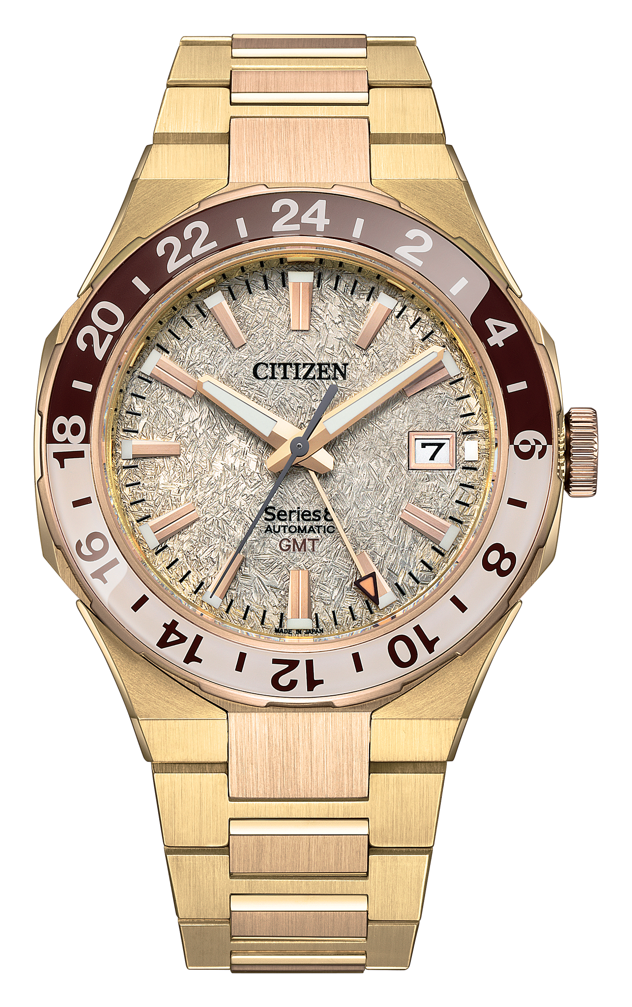 Series8 880 GMT Gold-Tone Dial Stainless Steel Bracelet NB6032-53P | CITIZEN